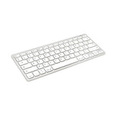 Bluetooth Keyboard Bluestork BS-KB-MICRO/BT/SP White Silver Spanish Qwerty